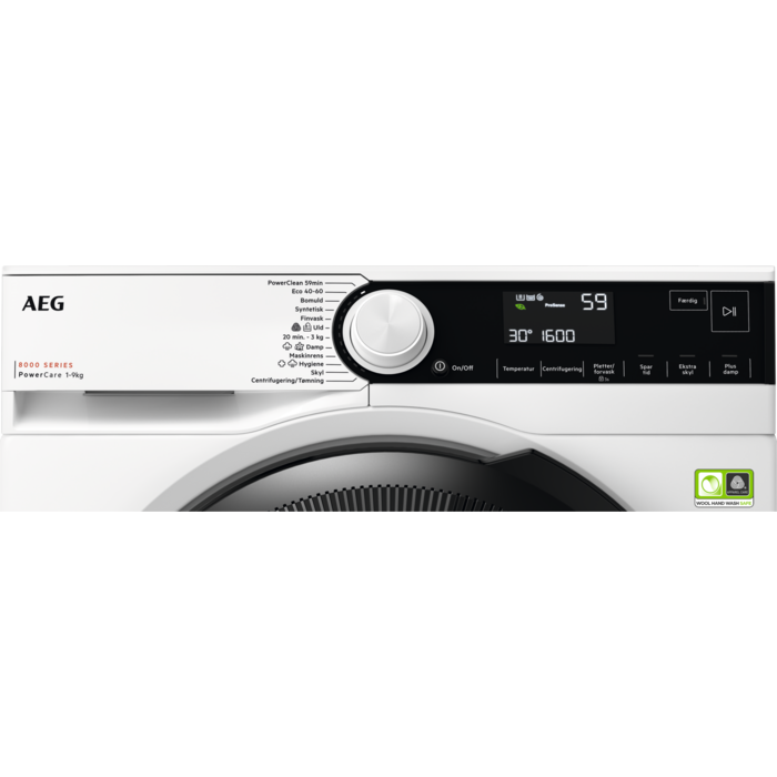 AEG - 9 kg vaskemaskine - LR834F96W