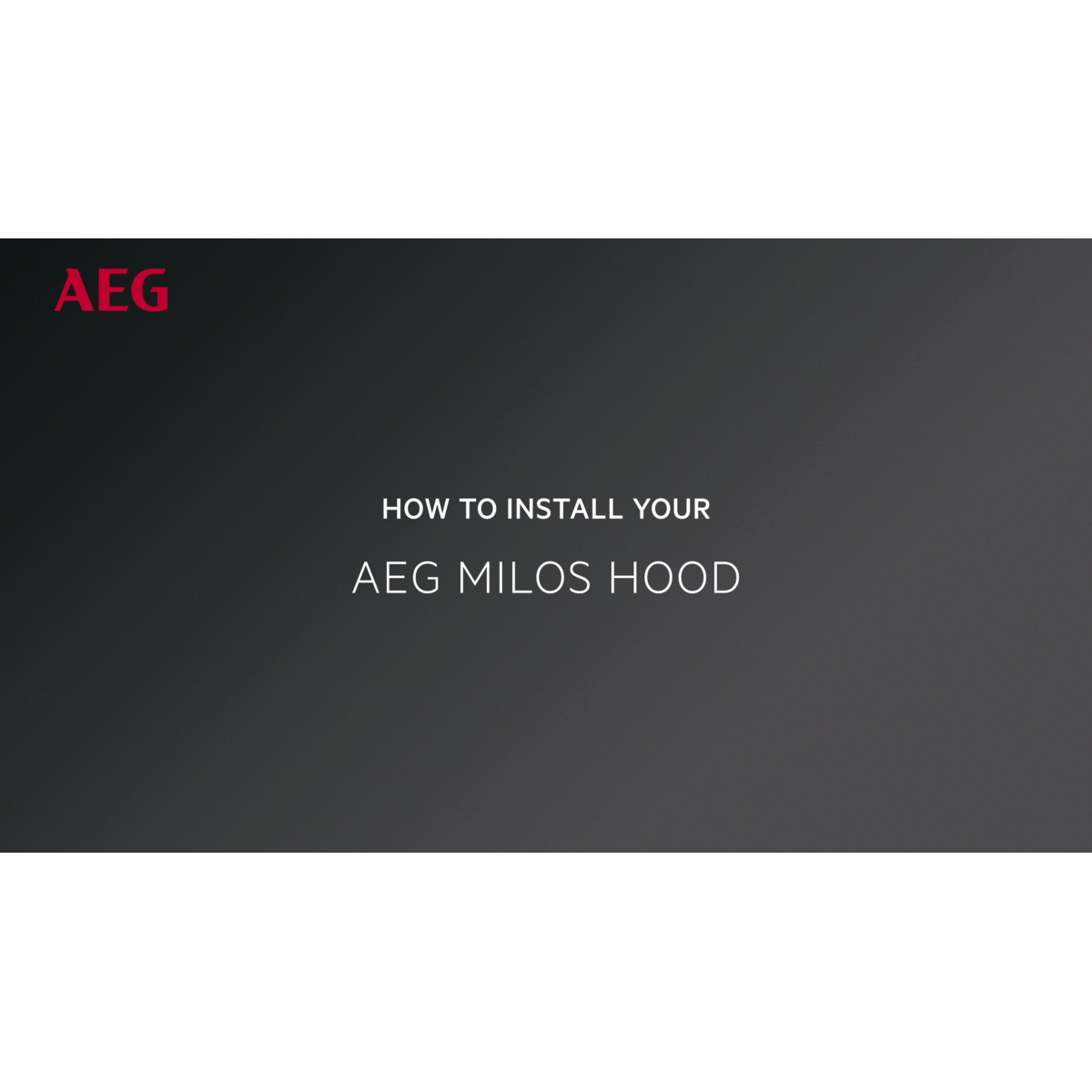 AEG - Sort emhætte - GDE686HB