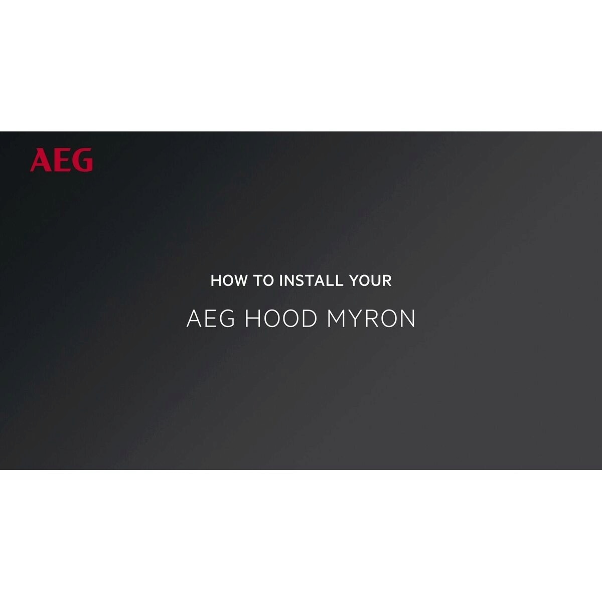 AEG - Integreret emhætte - NDG969AB