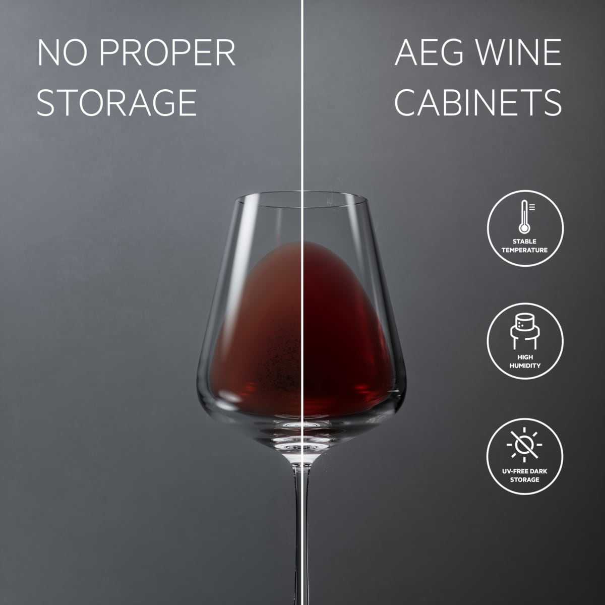 AEG - Vinkøleskabe - AWUS020B5B