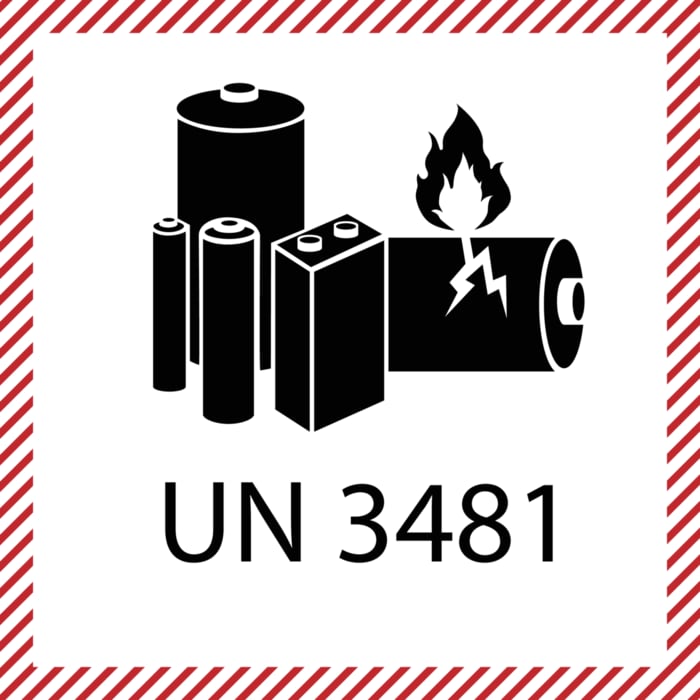 Take care during tranportation to prevent risk fire