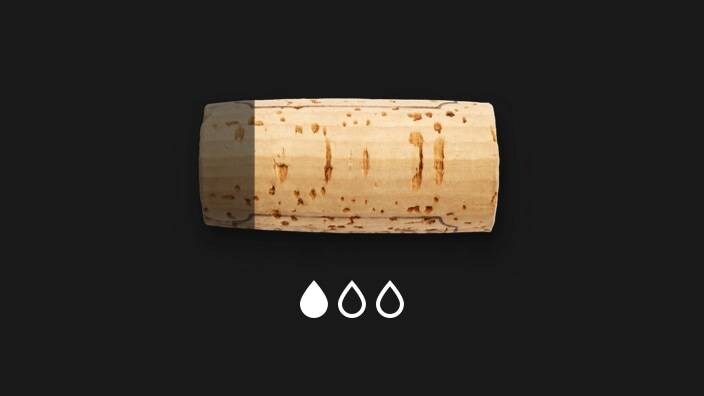 Korkpropper i køleskab med lav luftfugtighed