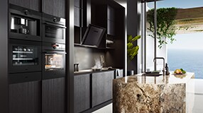 Køkken i eksklusivt sort design