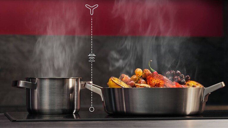 Emhætte med automatisk justering